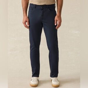 Faherty Comfort Twill Five-Pocket 2.0 Slim Fit Organic Cotton Pants
